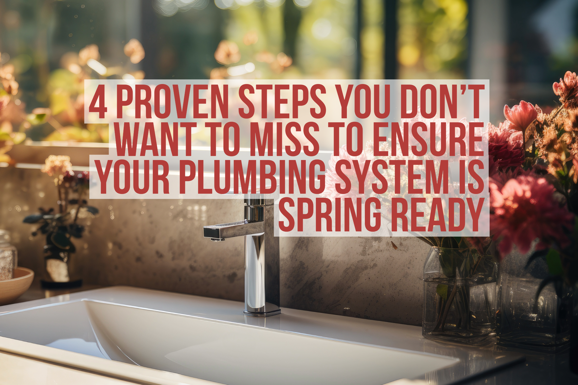 Steps to getting your plumbiong system spring ready!